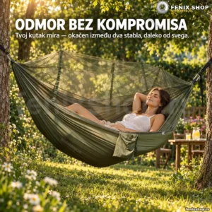 Lezaljka Ljuljaska Za Drvo i Bastu sa komarnikom