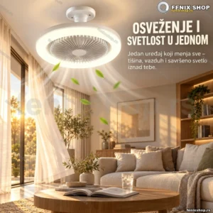 Luster Ventilator – 2 u 1 rešenje za osveženje i osvetljenje prostora!