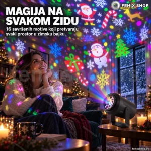 Novogodisnji laser projektor sa 16 motiva