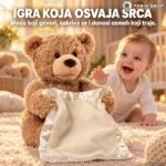 Plišani veseli meda koji govori i igra žmurke