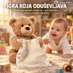 Plišani veseli meda koji govori i igra žmurke