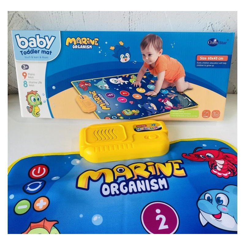 Muzička podloga sa životinjama mora i klavirom za bebe muzička podloga sa životinjama - detalji