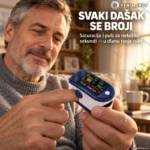 Pulsni OKSIMETAR uređaj koji meri količinu kiseonika u krvi i puls