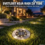 Solarne LED Lampe za dvoriste sa 8 dioda