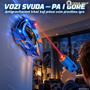 Trkački antigravitacioni auto na daljinski sa laserom