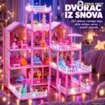 Velika vila za lutke sa 257 delova-dvorac iz snova za beskrajnu zabavu!